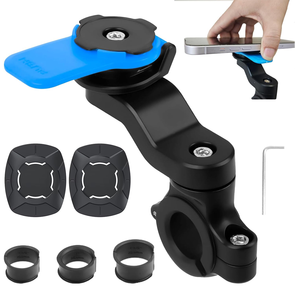 Quadlock Phone Accessories - Bicycle Phone Holder with Shock Absorber,Quick