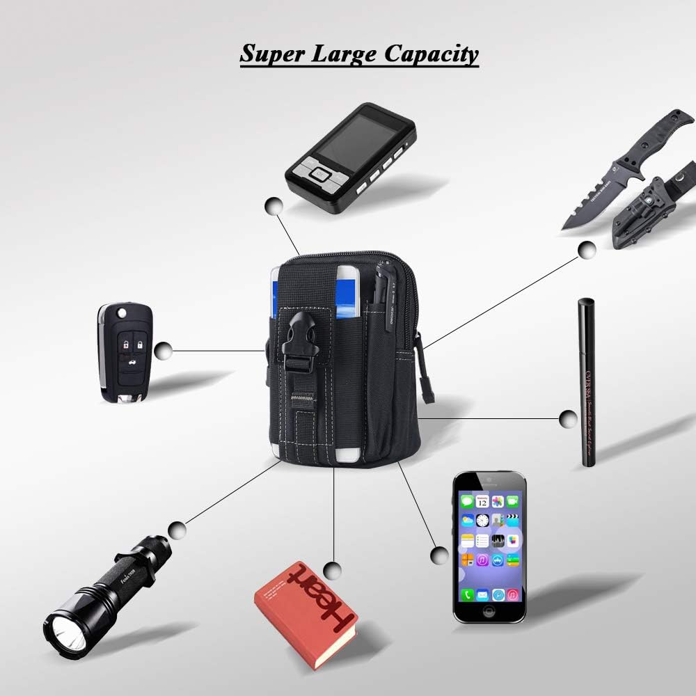 Tactical Molle Belt Pouch Mili - Phone Accessories ulasan dan harga