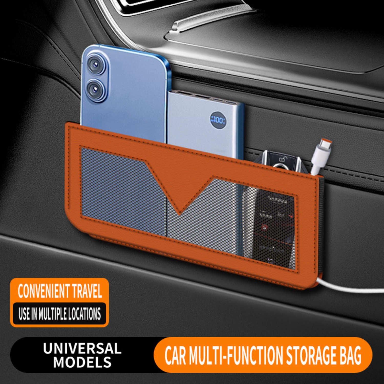 Multifunctional Car Side Stora - Phone Accessories Receipt ulasan dan harga