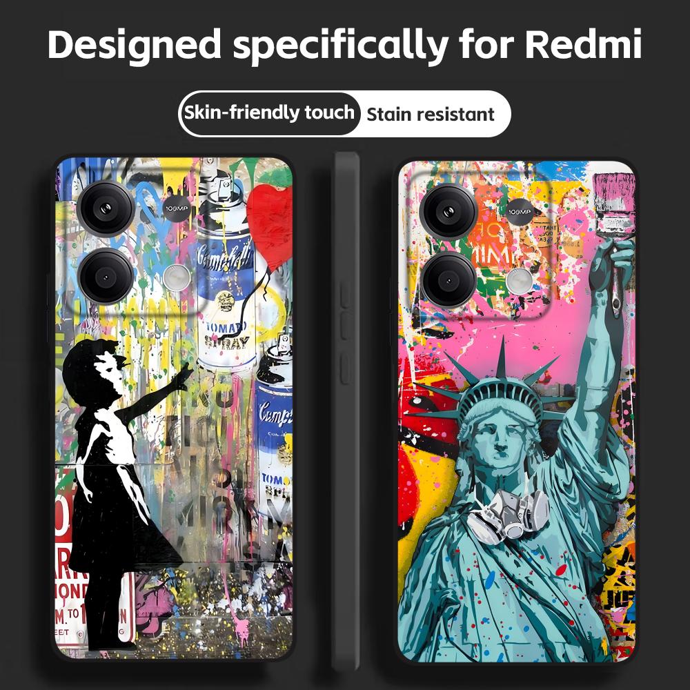 Banksy Graffiti Art  Phone Cas - Xiaomi Phone Accessories ulasan dan harga