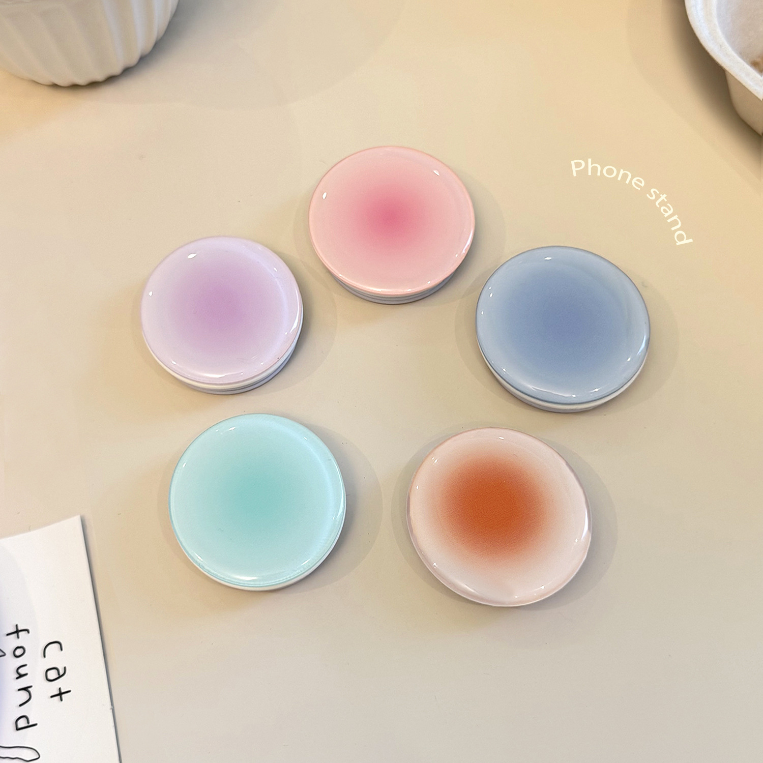 Ins Style Gradient Phone Grip  - Phone Accessories And Electronics ulasan dan harga