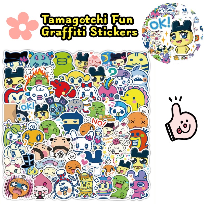 Japanese Tamagotchi Stickers E - Phone Accessories And Electronics ulasan dan harga
