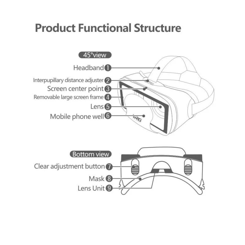 VRG Pro Virtual Reality VR Gla - Phone Accessories Video ulasan dan harga